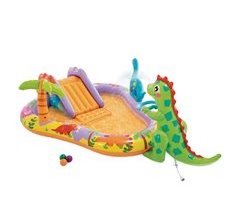 INTEX Centro de juegos acuático hinchable Dino Park con tobogán