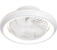 Ventilador Plafón de techo con Luz Led GIRATORIO