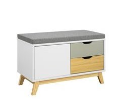 Banco Zapatero con 2 cajones y 1 Puerta FSR92-W SoBuy
