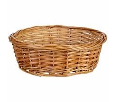 Cesto redondo de mimbre