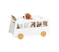 Caja Baúl de Almacenamiento con Ruedas KMB41-W SoBuy