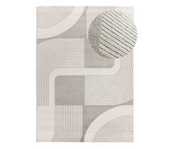Alfombra geométrica con relieve FLORA - ATTICGO 160x230