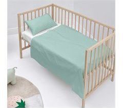Basic Juego de sábana cuna Menta