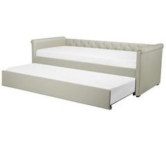 Beliani Cama con somier Poliéster LIBOURNE 184x220