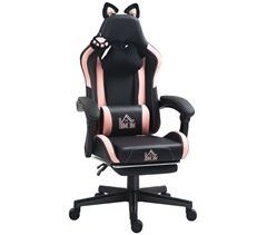 Silla Gaming Plástico HOMCOM, oficina - sillas de oficina
