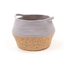 Cesta fibra vegetal y algodón BAILEN
