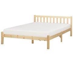 Beliani Cama con somier Madera de pino FLORAC 147x208