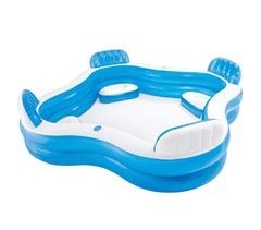 Piscina hinchable INTEX con asientos 229x229x66 cm - 990 l
