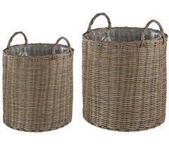 Beliani Conjunto de 2 macetas BITOLA