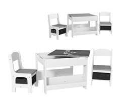 Juego de Mesa y 2 Sillas Infantiles MDF HOMCOM