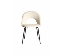 Silla de comedor tapizada en tela RITA