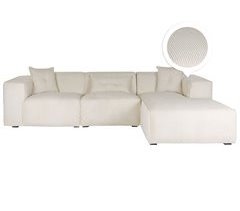 Beliani Sofá esquinero Pana DOLVA