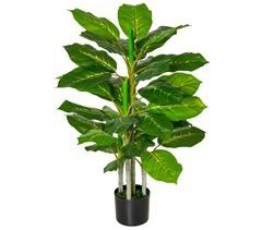 Árbol Perenne Artificial PE, PEVA, Acero y Cemento HOMCOM