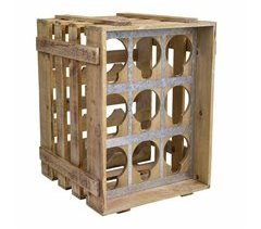 Cajón botellero de madera