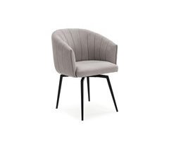 Sillón giratorio Plumeti cómodo y moderno tapizado textil