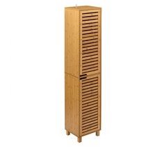 Columna de Baño Sicela - Mueble 2 Puertas  Bambú