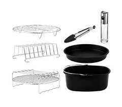 Set de 8 accesorios para freidora de Aire Cecotec Cecofry