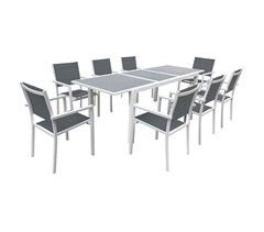 Conjunto de muebles de jardín FIRENZE extensible 8 asientos