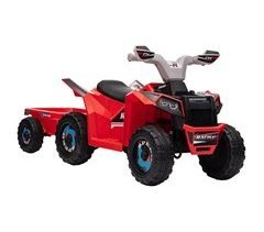 Quad Eléctrico Infantil PP, Metal HOMCOM