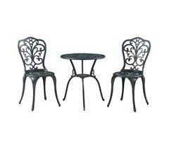 Set bistró de 3 piezas Lupsam aluminio fundido [casa.pro]