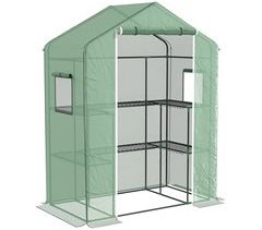 Invernadero para Jardín Acero, PE Outsunny