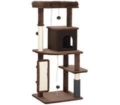 Árbol para Gatos Aglomerado de Madera PawHut