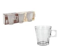 Set tazas café LIMA LINEAL 3 piezas 80cl