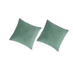 2 Fundas de almohada lisas 100% algodón percal orgánico