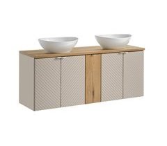 Mueble lavabo doble 5 puertas Manoa