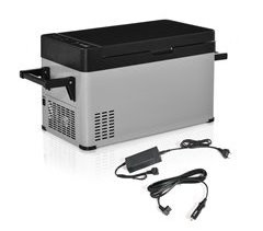Nevera Eléctrica Portátil PP, Metal, Vidrio Templado Outsunny