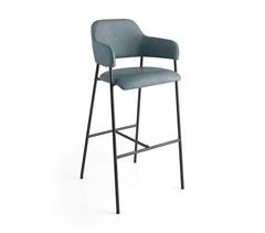 Set 2 taburetes de comedor tela DRIA