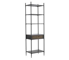 Estantería de 1 cajón con estructura de metal