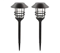 Aktive Set de 2 balizas LED solares luz cálida 6 lúmenes IP44