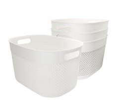 Curver Pack 4 cestas organizadoras Filo 18L