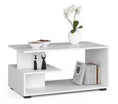 Mesa de centro AKORD PIN con estante 90x51