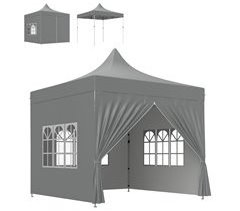 Carpa Plegable Metal, Tela Oxford Outsunny