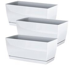 3x Jardinera de plastico Coubi Case P