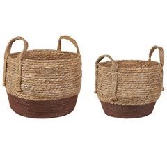 Beliani Conjunto de 2 macetas PALADJU