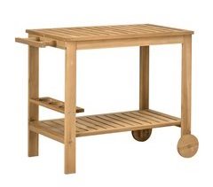 Carrito de Servicio Madera de Abeto Outsunny