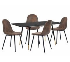 Conjunto de mesa extensible y 4 sillas