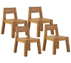 Beliani 4 Sillas de jardín LIVORNO