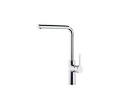 Grifo de Fregadero de Cocina Monomando con Caño Alto Recto