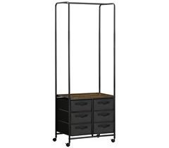 Perchero para Ropa Melamina de Madera, Acero HOMCOM