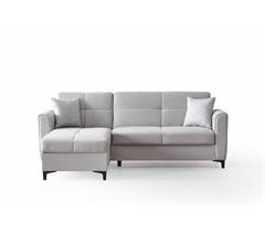 Chaise longue con cama reversible TIAGO II color gris