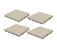 Cojines para Sillas Tela de Hilo Teñido, Espuma Outsunny 47x47