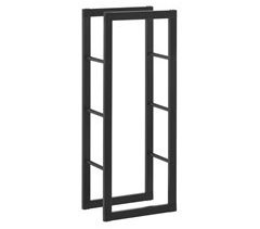 [en.casa] Soporte para leña Kasan Acero 40