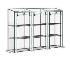 Invernadero Pequeño Acero, Plástico Outsunny