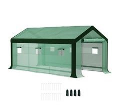 Invernadero de Túnel PE, Acero Galvanizado Outsunny