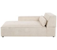 Beliani Chaise longue derecho Terciopelo HELLNAR