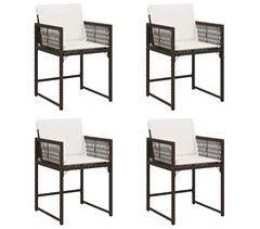 Juego de 4 Sillas de jardín - Silla de exterior